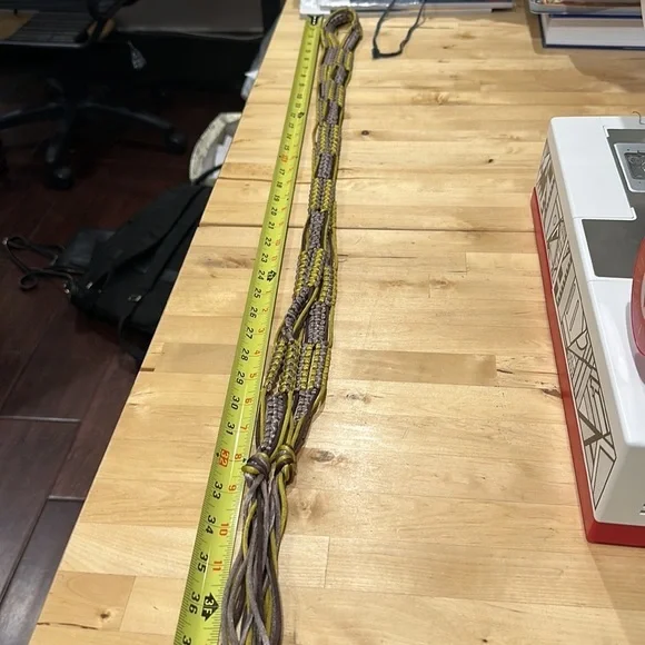 Silky macrame belt- boho chic 70s! - Picture 8 of 9